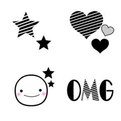 A monochrome emoji was created