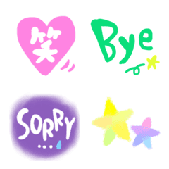 Heat emoji and Moji emoji