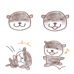 Cute Otter line emoji