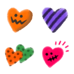 Halloween heart,fuwafuwa blur emoji