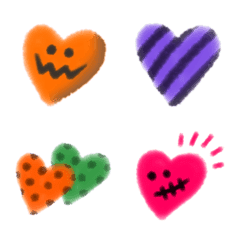 Halloween heart,fuwafuwa blur emoji