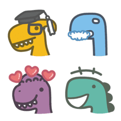 Colour Dinosaur Emoji 