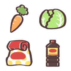 野菜と調味料の絵文字たち