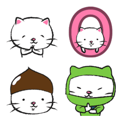 White cat IV Emoji