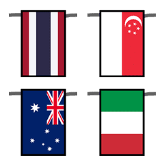 Many flags