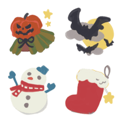 PUCHI KAWAII Emoji[Halloween/Christmas]