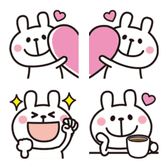 Adult cute rabbits Emoji 5
