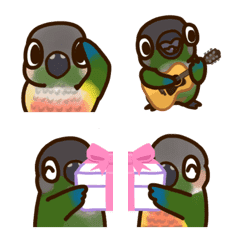 Cute parakeet Emoji 2