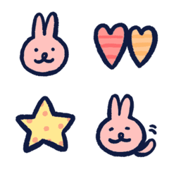 The emoji of cute rabbit.