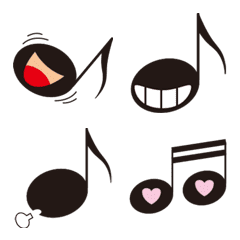Emoji of happy note