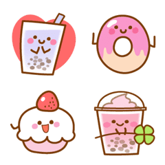 Tapioca-kun and friends emoji