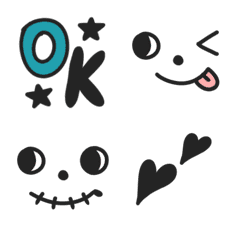 simple emoji oshare