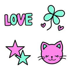 Pink & Mint World Emoji 