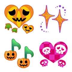 Heart,Star,Note Emoji (Halloween)