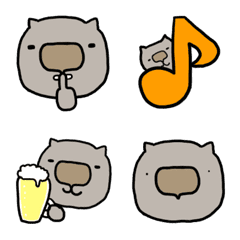 kawaii wombat emoji