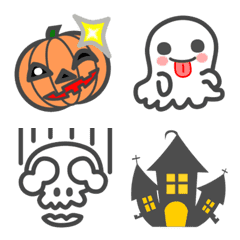 Let's use it! Halloween cute emoji
