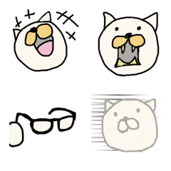 Hand-drawn cat emoji