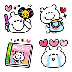 A bear emoji that supports otaku.