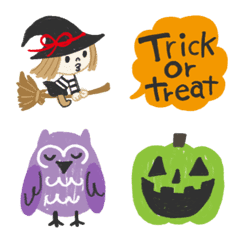 Colorful and cute Halloween Emoji