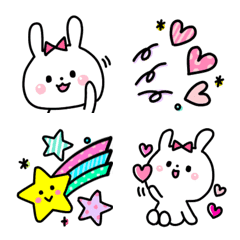 happy ribbon bunny Emoji part3