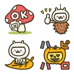 fool alpaca emoji in autumn