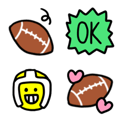 Pop and  cool rugby emoji