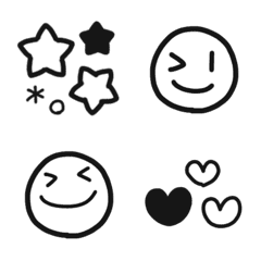Hakkiri black emoji 