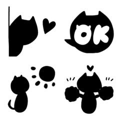 黒猫シルエット3