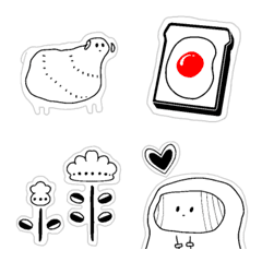 Monochrome and simple Emoji