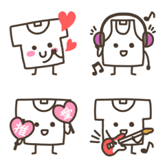 Camiseta e regata emoji