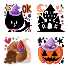 cat halloween emoji