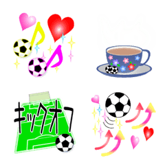 サッカー女子のための絵文字3 ～シンプル版