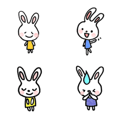 usa-pon Bunny lovely Emojis2