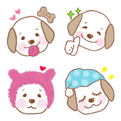 Cute Golden Retriever Puppy Dog Emoji – LINE Emoji | LINE STORE