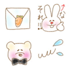 cute animal emoji in pastel colors