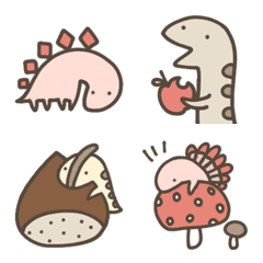 Cute Dinosaurs -Autumn-