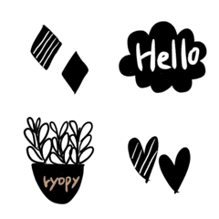 monochrome emoji simple