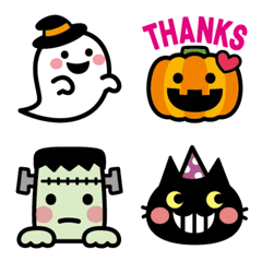 くっきりかわいい♥ハロウィン絵文字