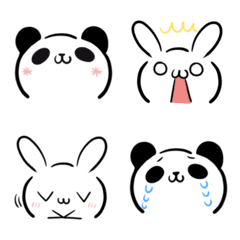 Emoji of pandas & rabbits2