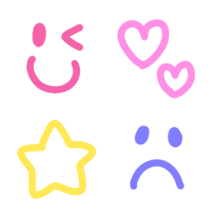 Colorful daily emoji