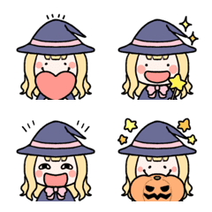 Very cute witch emoji