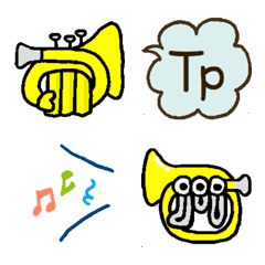トランペット色々絵文字