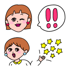a cute girl's emoji