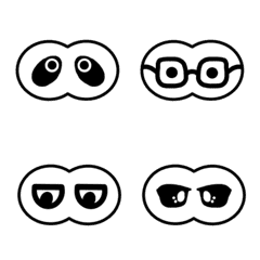 Eye mask emoticons