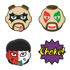 pro wrestling heel wrestler emoji