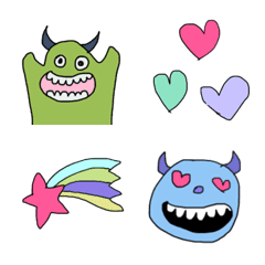 colorful cute monsters