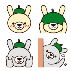 Beret rabbits Emoji 2