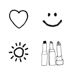 simple emoji  monochrome