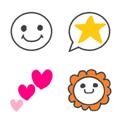 Simple expressive round face Emoji