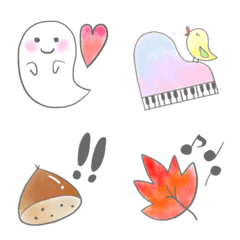 Watercolor Emoji like a soap bubble 2